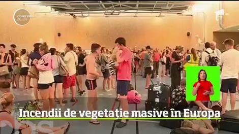 După vijelii, vremea caniculară face ravagii în Europa. Mai multe incendii de vegetatie au stricat planurile de vacanta pentru mii de turişti
