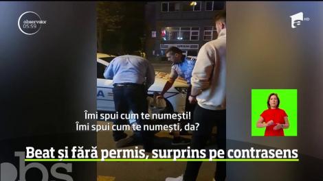 Urmărire ca în filme, în toiul nopţii, pe străzile din Iaşi. Un individ s-a urcat la volan, se pare băut bine şi fără să aibă permis de conducere