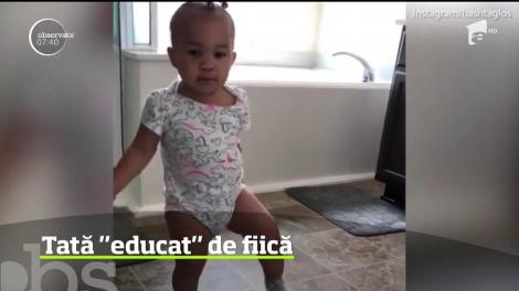 Dialogul unui tată cu fiica lui de un an face deliciul internauţilor