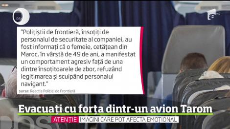 Scene violente au fost surprinse într-un avion ce urma să decoleze de pe aeroportul Otopeni, cu destinaţia Cairo