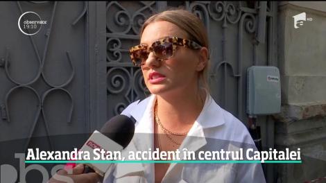 Alexandra Stan, accident în centrul Capitalei