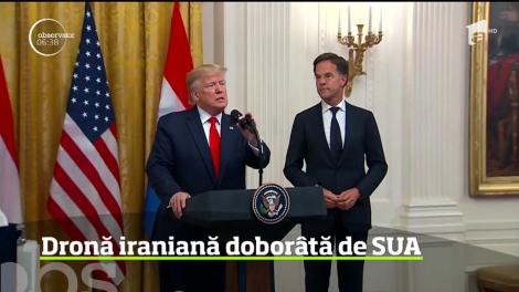 La aproape o lună după ce Iranul a doborât o dronă de supraveghere americană, Statele Unite au transmis că au distrus la rândul lor o dronă iraniană deasupra Strâmtorii Ormuz