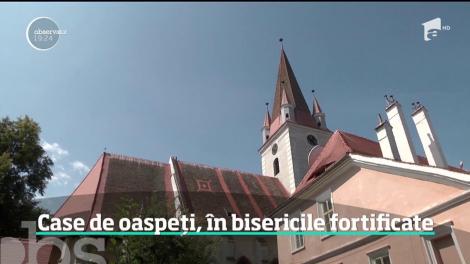 Case de oaspeţi, în bisericile fortificate