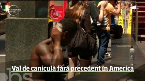 Un val de caniculă excesivă a lovit SUA şi sud-estul Canadei! Temperaturile au ajuns până la 46 de grade la umbră