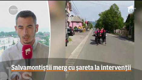 Situaţie fără precedent la Borşa. Salvamontiştii merg la intervenţii cu şareta, după ce maşina le-a fost sechestrată