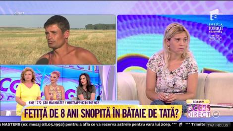 Acces Direct. Fetiță de opt ani snopită în bătaie de tată? Ionuţ Vasile: I-am dat o dată o singură palmă. Era să dea o maşină peste ea