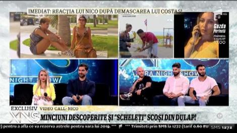 Xtra Night Show. Reacția ispitei Nicoleta după demascarea lui Costas: Nu am suferit din cauza dezvăluirilor lui