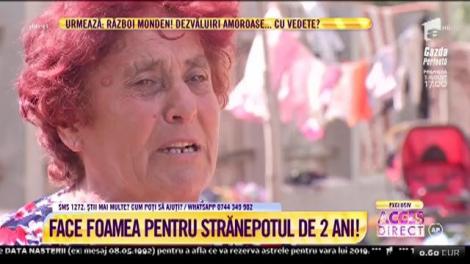 O străbunică eroină! Bătrâna și-a vândut bunurile și se culcă flămândă, ca să-și crească strănepotul! Unde este mama copilului