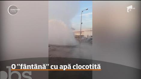 O conductă care aduce agentul termic de la Termocentrala Mintia, în oraş a cedat