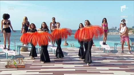 Neatza cu Răzvan și Dani. Trupa de cabaret Unique, dans spectaculos la malul mării