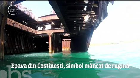 Cel mai cunoscut simbol din Costineşti este pe cale să dispară. Epava care a fascinat generaţii întregi are zilele numărate