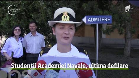 Studenții Academiei Navale, ultima defilare