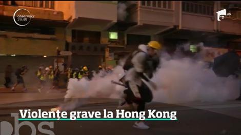 Violențe grave la Hong Kong