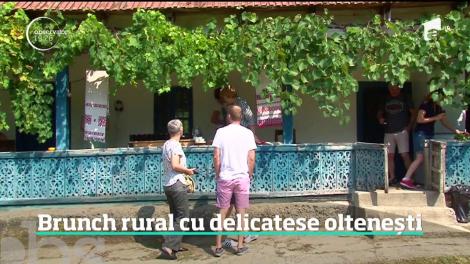 Brunch-ul rural cu delicatese oltenești a transformat satul Urși, din județul Vâlcea, în atracție turistică