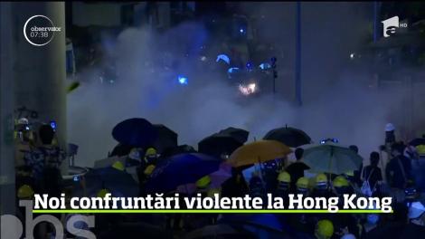 Noi confruntări violente la Hong Kong
