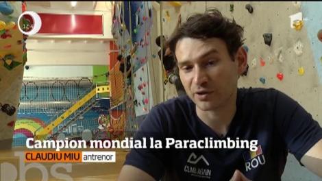 Povestea tânărului Cosmin Candoi, campion mondial la paraclimbing