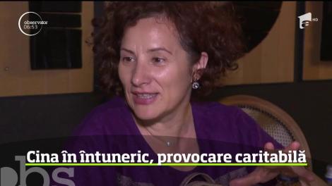 Cina în intuneric, provocare caritabilă