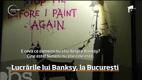 Lucrările celui mai controversat artist stradal din lume, Banksy, au ajuns la Bucureşti