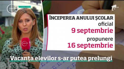 Încă o săptămână de vacanţă. Premierul i-a cerut Ministrului Educaţiei ca şcola să înceapă nu pe nouă, ci pe 16 septembrie