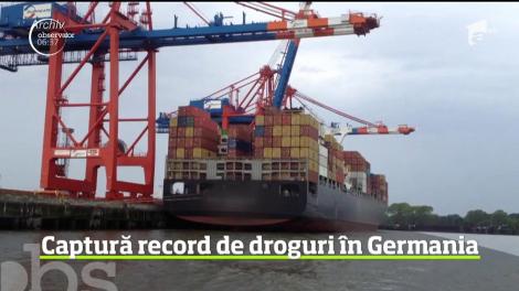 Captură record de droguri pentru Germania: container cu patru tone de cocaină