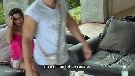 Insula Iubirii. Denisa nu ratează niciun moment în care poate fi atinsă de Andi: Îmi faci și mie masaj aici, te rog?