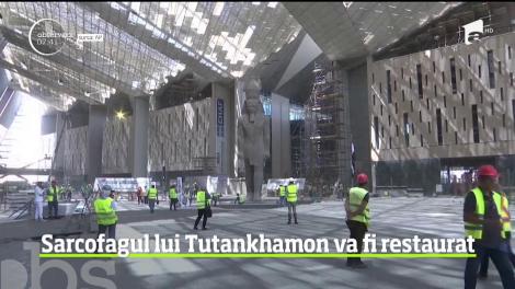 Sarcofagul placat cu aur al Faraonului Tutankhamon va fi restaurat