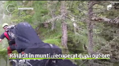 Momente cumplite pentru un turist din Sibiu. A rămas blocat la peste 1.300 de metri altitudine în drum spre Crucea Caraiman