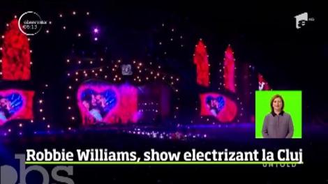 Ultima noapte de UNTOLD l-a adus în faţa celor 100.000 de tineri de pe stadion pe Robbie Williams