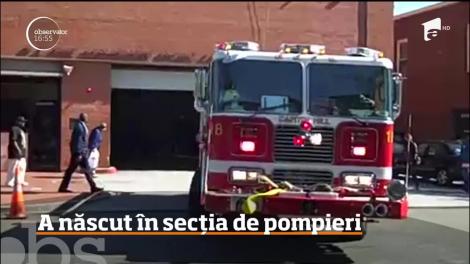 A coborât din autobuz și a născut pe podeaua secției de pompieri, într-un timp record! „A fost probabil cea mai bună zi la muncă”