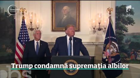 Donald Trump îşi schimbă poziţia. Preşedintele american condamnă supremaţia albilor