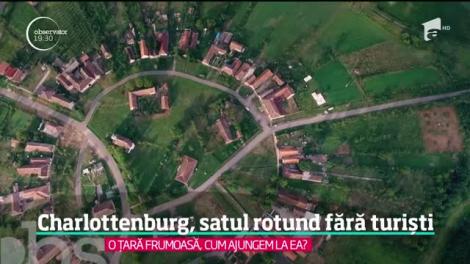 Charlottenburg, judeţul Timiş, satul rotund fără turiști. Casele sunt aşezate într-un cerc, ca într-un tablou