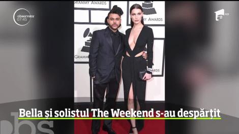 Bella Hadid şi solistul The Weekend s-au despărţit din nou
