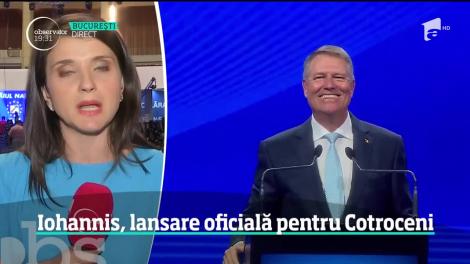 Klaus Iohannis şi-a lansat oficial candidatura pentru Cotroceni