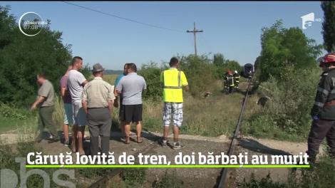 Tragedie în Bacău. Doi oameni au murit, după ce au traversat neregulamentar, cu căruța, calea ferată