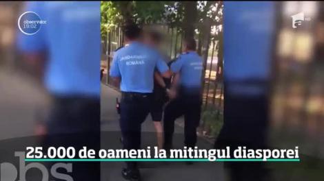 25 de mii de oameni în Piaţa Victoriei, la mitingul diasporei. N-au lipsit momentele tensionate