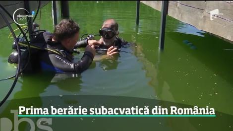 Prima berărie subacvatică din România s-a deschis în Covasna. Cât costă să bei o bere rece printre pești?