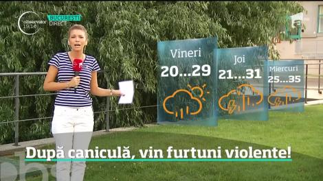 După caniculă, vin furtuni violente! Meteorologii au emis deja o alertă de vilejii, grindină şi ploi torenţiale