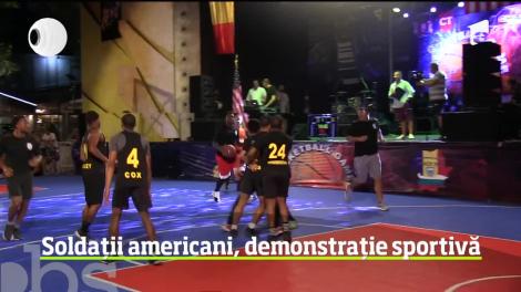 Confruntare între militarii americani pe litoralul românesc. Meciul de baschet a avut un scop caritabil