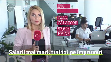 Veniturile românilor sunt în creştere, însă doar în teorie. Practica arată că peste un sfert dintre angajaţii din mediul privat se împrumută de la apropiaţi, înainte de salariu