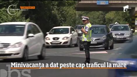 Has în traficul de pe litoral, în prima zi din minivacanță
