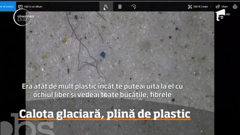 Calota glaciară, plină de plastic