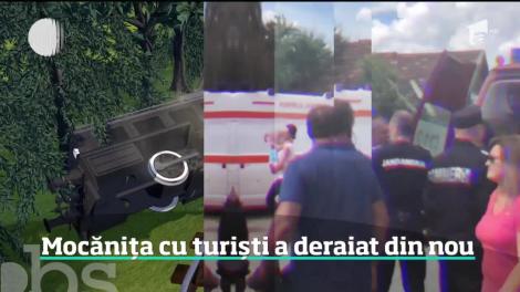 Mocăniţa din Maramureş a deraiat din nou! A treia oară în doar câteva zile!