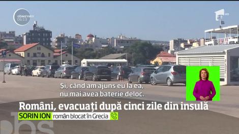 Românii captivi pe insula Samothraki, evacuați după cinci zile