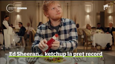 Ed Sheeran a lansat o sticlă de ketchup personalizată