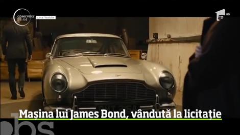 Un automobil folosit  în şase filme ale seriei cu James Bond, vândut la licitaţie cu 6,4 milioane de dolari
