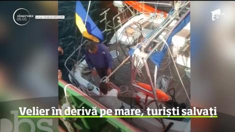 O plimbare cu velierul putea sfârşi dramatic pentru un grup de turişti din Ucraina