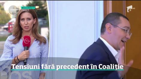 Tensiuni fără precedent în Coaliția aflată la guvernare