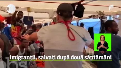 Imigranţii de pe nava Open Arms, salvați după două săptămâni