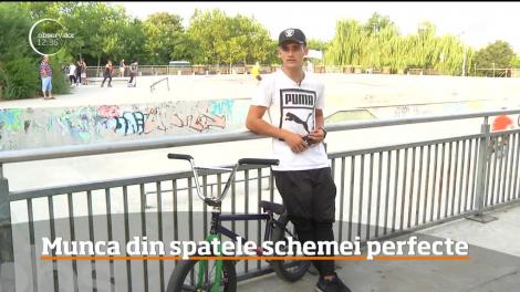 Trick-urile cu BMX, un sport extrem, care ia naştere în parcurile de la colţul blocului