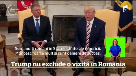 Preşedintele României şi Donald Trump au discutat despre îmbunătăţirea parteneriatului strategic dintre cele două ţări